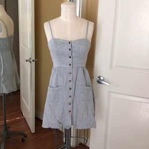Urban Outfitters blue chambray dress